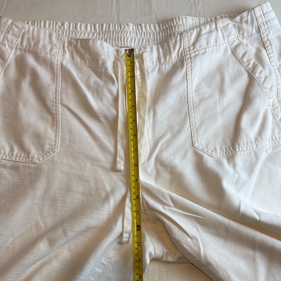 J. Crew Women's  Off-White Elastic Waist Drawstring Pants Size XXL - Picture 9 of 14